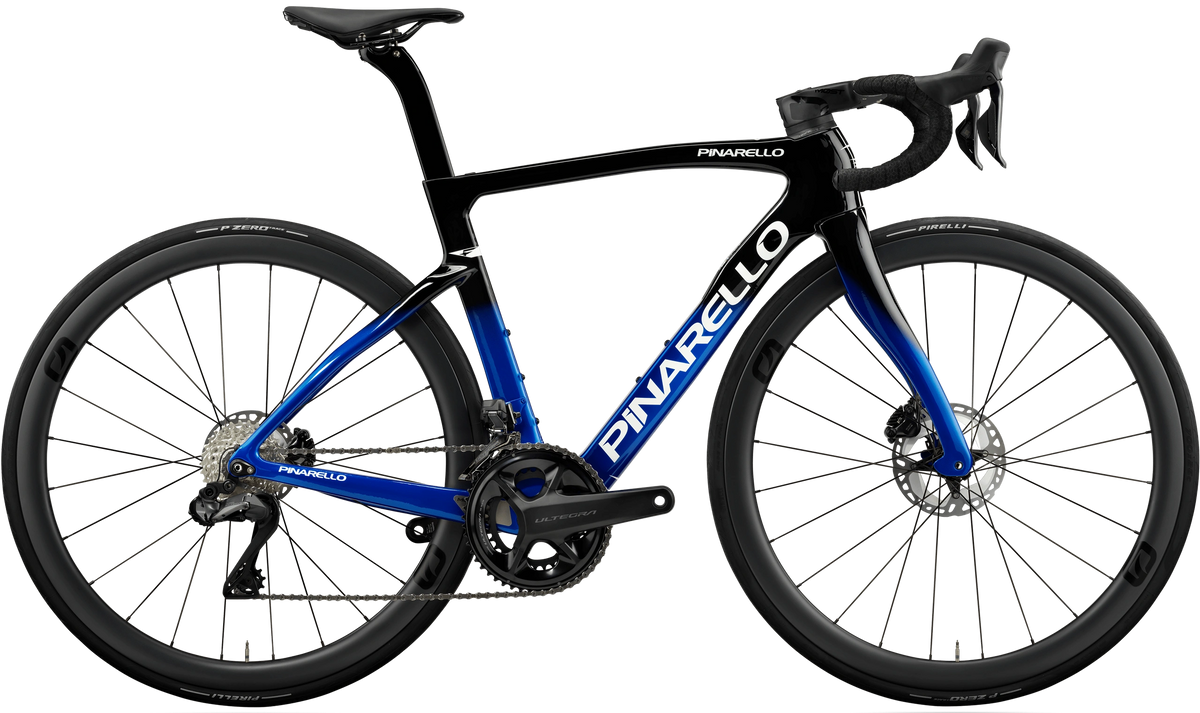 Kerékpárok Pinarello F7 DT Swiss A1800 Spline E310-Fastest Blue Ultegra Di2 12v