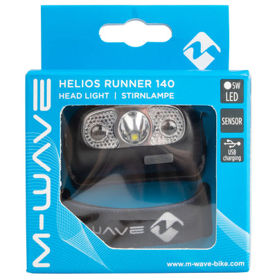 Luz Frontal Cabeza Led M-wave Helios Runner 140 Usb Negro #3