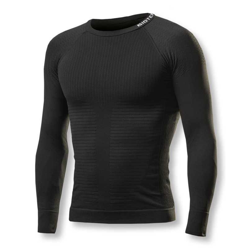 Camiseta Interior Biotex Fit Manga Larga Negro
